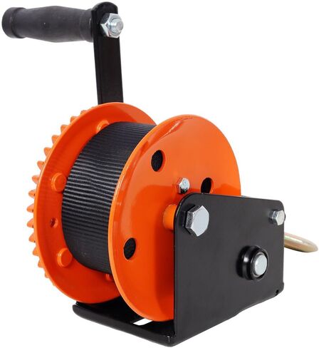 ونش يدوي 1200 رطل مع حزام 19.6 قدم - ونش يدوي كرنك، سقاطة ثنائية الاتجاه، نسبة تروس 4.1:1، ونش مقطورة محمول للقارب ATV Jet Ski in Kuwait