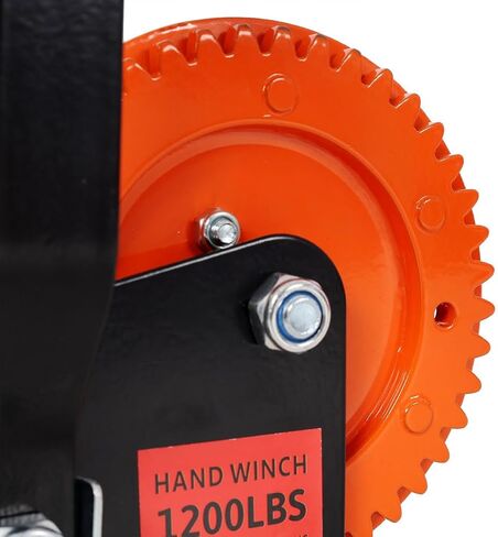 ونش يدوي 1200 رطل مع حزام 19.6 قدم - ونش يدوي كرنك، سقاطة ثنائية الاتجاه، نسبة تروس 4.1:1، ونش مقطورة محمول للقارب ATV Jet Ski in Kuwait