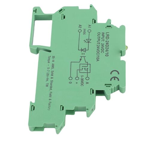 WALFRONT NO Solid State Relay Terminal Block 10A Replacement for Phoenix 2964322, Short Circuit Protection, IP20 Protection, LED Indicator in Saudi Arabia
