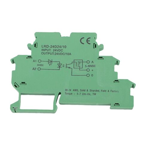 WALFRONT NO Solid State Relay Terminal Block 10A Replacement for Phoenix 2964322, Short Circuit Protection, IP20 Protection, LED Indicator in Saudi Arabia