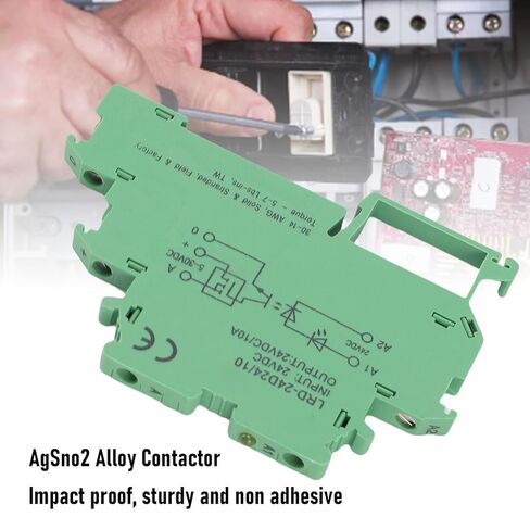 WALFRONT NO Solid State Relay Terminal Block 10A Replacement for Phoenix 2964322, Short Circuit Protection, IP20 Protection, LED Indicator in Saudi Arabia