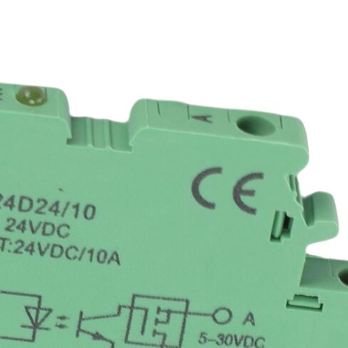 WALFRONT NO Solid State Relay Terminal Block 10A Replacement for Phoenix 2964322, Short Circuit Protection, IP20 Protection, LED Indicator in Saudi Arabia