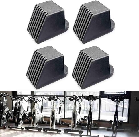 4PCS Fitness Equipment End Cap, Gym Floor Protectors Non-Slip Rubber Square End Cap for 50X50mm Fitness Equipment Ends in Saudi Arabia