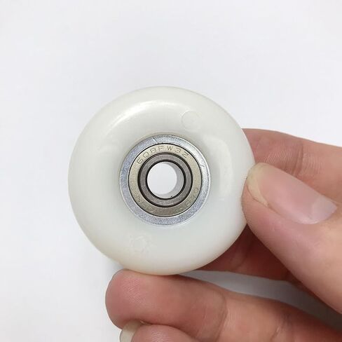 4 Pack Rowing Machine Seat Wheels with Bearings, 43mm Wheels for Fitness Equipment Exercise Bikes Plastic Pulley Replacement in Saudi Arabia