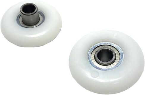 4 Pack Rowing Machine Seat Wheels with Bearings, 43mm Wheels for Fitness Equipment Exercise Bikes Plastic Pulley Replacement in Saudi Arabia