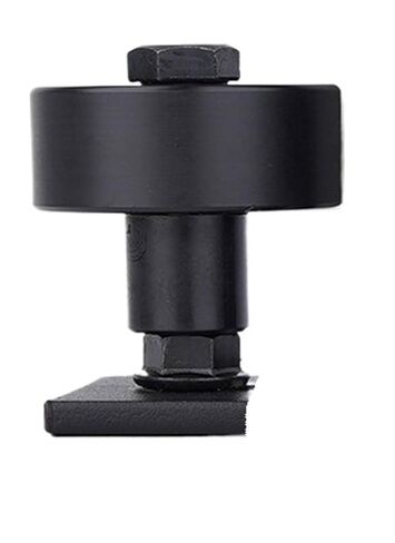 أسود باب الحظيرة دليل الطابق انزلاق الباب الشرائح القضبان 8 خيارات الإعداد DIY بها بنفسك باب الحظيرة قابل للتعديل الطابق دليل الأسطوانة in Kuwait