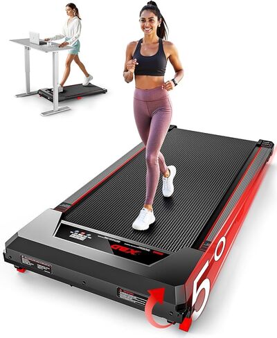 Walking Pad with Incline,XBD Under Desk Treadmill for Home Small Office,2.5HP Low Noise Portable Treadmill with 330 Lbs Capacity,Remote Control and LED Display in Saudi Arabia