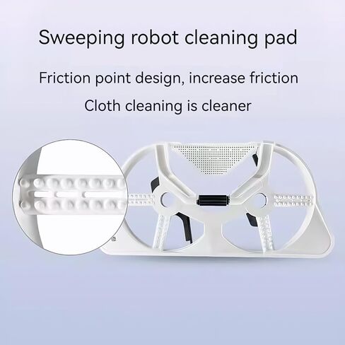 صينية تنظيف قاعدة المكنسة الكهربائية الروبوتية متوافقة مع أجزاء صينية Dreame X30 Ultra/ X40 Ultra/ L30 Ultra/L40 Ultra/L10S Pro Ultra Heat Tray. صينية تنظيف ممسحة، بيضاء in Kuwait