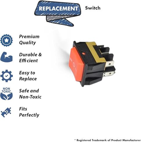 Replacement Part For Hoover CH93619 Commercial Vacuum On Off Switch # compare to part 440013740 in Saudi Arabia