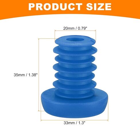 HARFINGTON 1 Pairs Bike Handlebar End Plugs Bar End Caps Expanding Locking Handlebar End Plugs for Most Bike MTB Road BMX Fixed Gear Bike, Blue in Saudi Arabia