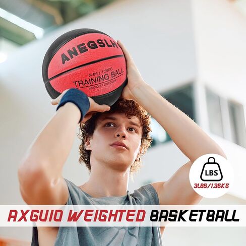 Size 7 Weighted Heavy Basketball 29.5" Indoor & Outdoor Training Ball for Strength, Dribbling, Shooting, Enhanced Basketball Skills and Daily Practice in Saudi Arabia