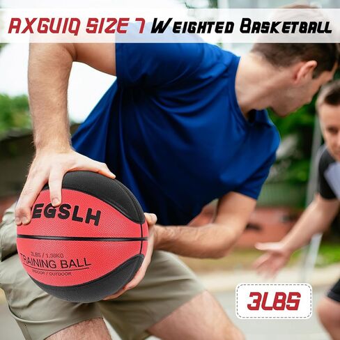 Size 7 Weighted Heavy Basketball 29.5" Indoor & Outdoor Training Ball for Strength, Dribbling, Shooting, Enhanced Basketball Skills and Daily Practice in Saudi Arabia