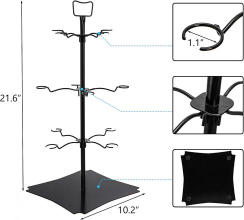 حامل شجرة الكوكتيل هيدوم، حامل زجاج الشمبانيا، 3 طبقات - 12 حامل عرض تذوق الطيران لزجاج النبيذ للكوكتيلات والشمبانيا وأكواب المارجريتا والمارتيني في الحفلات وحفلات الزفاف وحفلات الزفاف in Kuwait