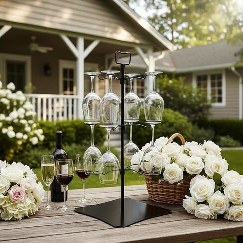حامل شجرة الكوكتيل هيدوم، حامل زجاج الشمبانيا، 3 طبقات - 12 حامل عرض تذوق الطيران لزجاج النبيذ للكوكتيلات والشمبانيا وأكواب المارجريتا والمارتيني في الحفلات وحفلات الزفاف وحفلات الزفاف in Kuwait