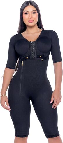 Fajas Colombianas Stage 1 Full Body Post Surgery Shapewear – Long Sleeve Compression BBL Tummy Tuck in Saudi Arabia