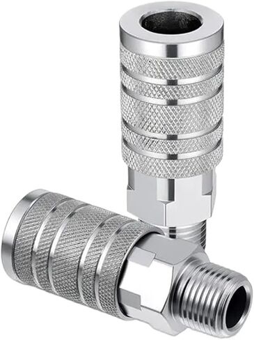 Industrial Air Coupler, I/M Type, 1/2" Air Hose Fittings Set With 1/2" MNPT, Includes 1/2" NPT Plugs in Saudi Arabia