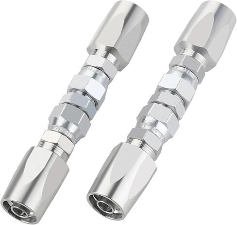 2pcs Hydraulic Hose Repair Kit, Reusable, 2-Wire Reusable Hydraulic Repair Fitting 1/2Inch in Saudi Arabia