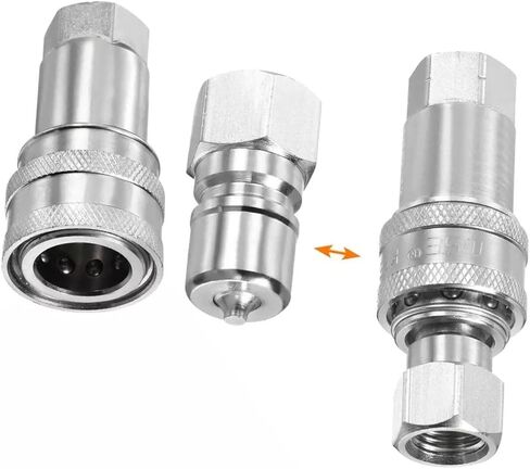 Hydraulic Quick Connector Double Self Sealing Oil Pipe Fitting for Injection Molding Machine Fast Coupling in Saudi Arabia