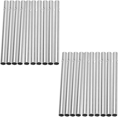 20Pcs DIY Wind Chime Replacement Tubes Aluminum 6Mm Diameter 90Mm Length Wind Chime Making Accessories for Outdoor Garden Patio Craft Supplies in Saudi Arabia