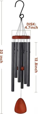 Premium Memorial Wind Chimes for Outside Deep Tone – Sympathy Gifts for Loss of Loved One Mother Father – Bereavement & Funeral Remembrance Keepsake – Weatherproof Outdoor Metal Chime in Saudi Arabia