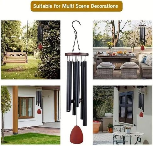 Premium Memorial Wind Chimes for Outside Deep Tone – Sympathy Gifts for Loss of Loved One Mother Father – Bereavement & Funeral Remembrance Keepsake – Weatherproof Outdoor Metal Chime in Saudi Arabia