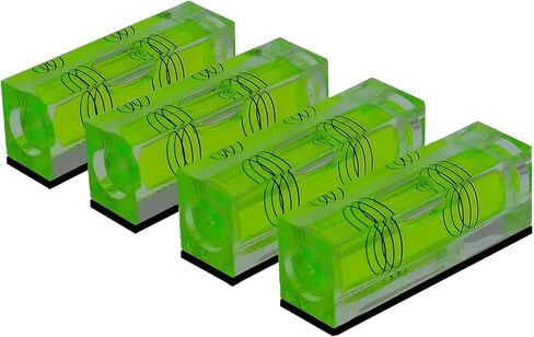 4 قطع مغناطيسية عالية الدقة مستوى الفقاعات الصغيرة 52 × 20 × 15 ملم ثلاثة خطوط أفقية صغيرة مستوى الروح للصور معلقة طابعة ثلاثية الأبعاد RV التخييم والنجارة in Kuwait