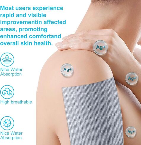 لفة قماش فضية مقاس 10x144 بوصة، غلاف لتضميد الجروح قابل للتنفس وغير ملتصق لحماية طيات الجلد، بطانة ضمادة طبية ناعمة، مقطوعة حسب الطلب in Kuwait