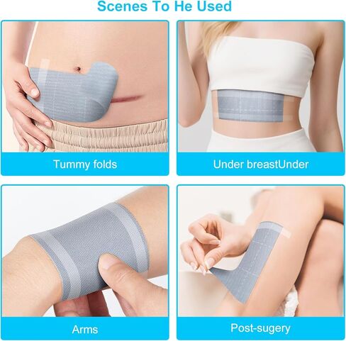 لفة قماش فضية مقاس 10x144 بوصة، غلاف لتضميد الجروح قابل للتنفس وغير ملتصق لحماية طيات الجلد، بطانة ضمادة طبية ناعمة، مقطوعة حسب الطلب in Kuwait