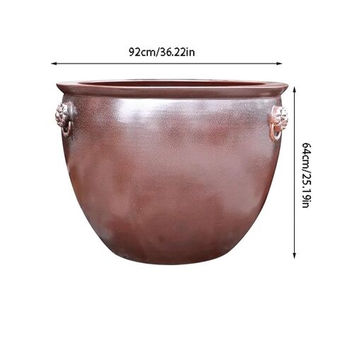 Small Fish Tank Ceramic Fish Tank, Water Lily, Lotus Basin, Living Room, Turtle Tank, Courtyard, Outdoor Lion Ear Large Water Tank, Tree Basin Fish Tank Kit in Kuwait