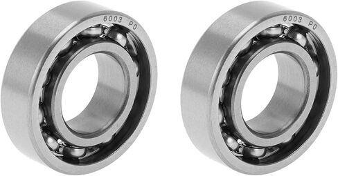 ACROPIX 6003 Deep Groove Ball Bearings P0 17x35x10mm Lubricated Bearings Open Type Silver Tone Scooter Skateboard Wheel 2 Pcs in Kuwait