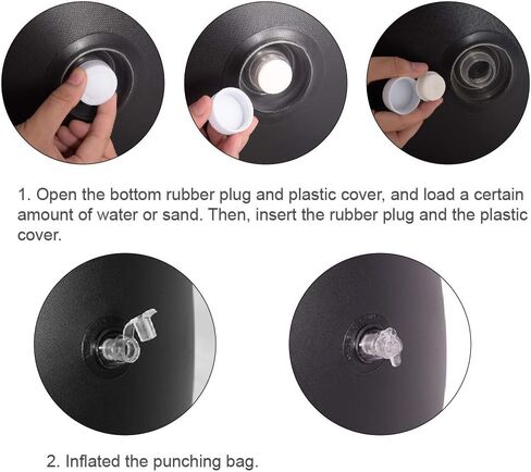 حقيبة ملاكمة قابلة للنفخ للياقة البدنية، حقيبة ملاكمة قوية للأطفال والكبار، حقيبة ملاكمة للإجهاد مقاس 59 بوصة in Kuwait