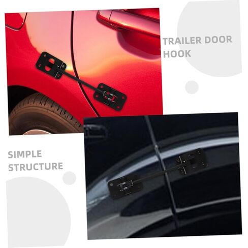 Outanaya 2Sets Rv Door Latch حاملات أبواب المقطورة المتينة للمنازل ذات المحركات، تصميم خطاف موثوق به للشحن الآمن والتخييم، استخدام المزالج شديدة التحمل لسيارات Rvs in Kuwait