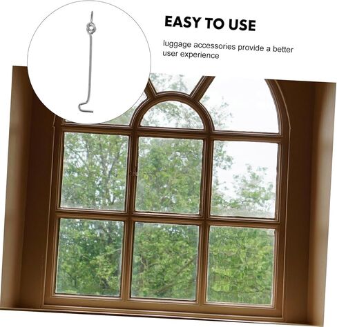 Mipcase 20Sets Stainless Steel Hook and Eye Latch Heavy Duty Cabin Hooks for Windows Doors Multi Functional Interior Door Latch Kit Elegant and Practical Design for Home Decor in Saudi Arabia