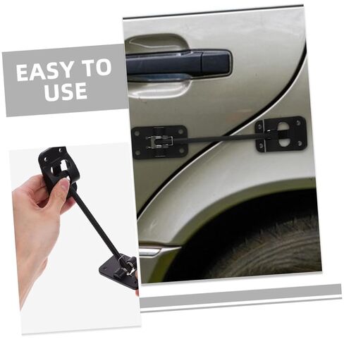 Happyyami 2Sets Rv Door Latch Durable Trailer Door Holder Hook Easy Install Cargo Trailer Accessories for Positioning Design in Saudi Arabia