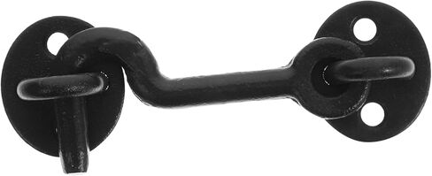 jojofuny 1Set Decorative Cast Hook and Eye Latch Durable Garage Door Latch for Decor Sturdy Design Resistant Easy to Style Hook Latch with Screws in Saudi Arabia