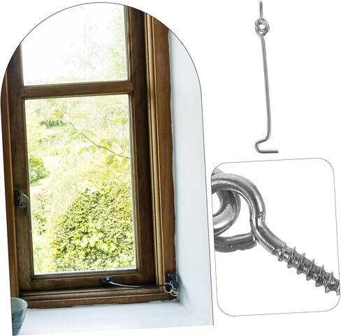 POPETPOP 20Sets Stainless Steel Latch for Doors and Windows Durable Window Latch Easy Installation for Residential and Commercial Use in Saudi Arabia