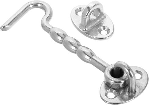 Stainless Steel Eye Hook Latch Windproof Design for Barn Doors Windows and Gates Durable Grade Security with Easy Installation Elegant Hook and Eye Latch in Saudi Arabia