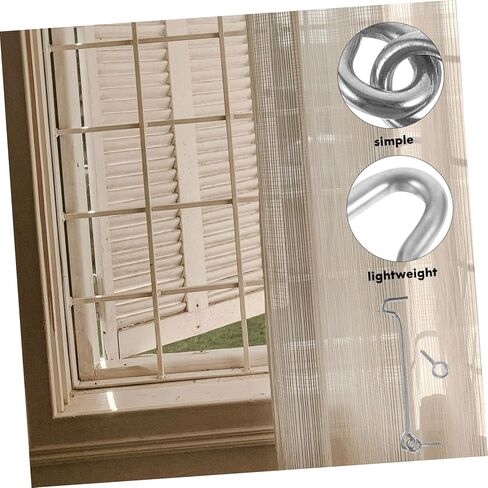 TEHAUX 20Sets Stainless Steel Door Hook and Eye Latch Windproof Hook Latch for Windows and Gates Heavy Duty Design for Secure Cabin and Barn Use in Saudi Arabia