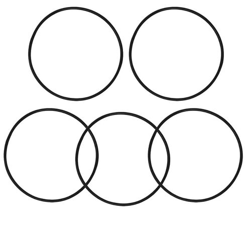 5 عبوات من حلقات Captain O-حلقات بديلة 151122 متوافقة مع مرشحات المياه Pentair Pentek Big Blue مقاس OEM ORing Buna-N in Kuwait