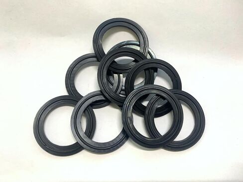 حلقة حشية مطاطية EPDM مقاس 2 بوصة، حشية مشبك مطاطي، حشوات قياسية ذات شفة ثلاثية المشبك سريعة التركيب تناسب الطويق الصحي من النوع ثلاثي البرسيم (عبوة من قطعتين) in Kuwait