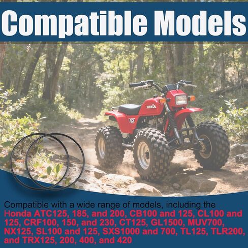 2 قطعة 91301-107-000 حلقة دائرية (75X2.5)، تناسب هوندا ATC125 185 200، CB100 125، CL100 125، CRF100 150 230، CT125، GL1500، MUV700، NX125، SL100، SL125، SXS1000، 700، TL125، TLR200، TRX125 200 400 420 in Kuwait