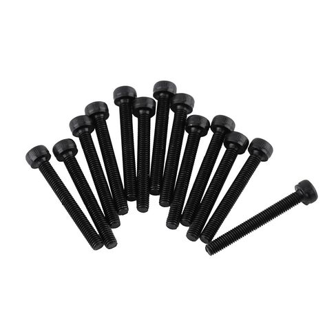 High Strength M3 Black Hex Socket Cap Head Screw Bolt Set - Industrial and Construction Fasteners - 50pcs (M3*25mm) Partially Threaded 50 Pcs/Pack in Saudi Arabia