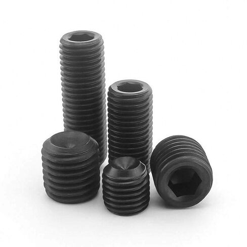 M6 x 0.75mm Fine Pitch Grub Screws Cup Point Socket Set Screws High Tensile 12.9 Grade Steel (40Pcs, M6 x 0.75 x 6mm) in Saudi Arabia