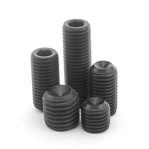 M6 x 0.75mm Fine Pitch Grub Screws Cup Point Socket Set Screws High Tensile 12.9 Grade Steel (40Pcs, M6 x 0.75 x 6mm) in Saudi Arabia