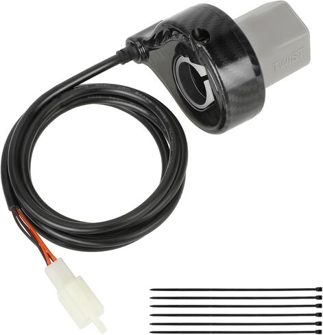 استبدال Throttle MX350 لـ Razor MX400 MX350 SX350 DIRT ROCKET BIKE RSF350 ECOSMART METRO E300 E200 E125 E100 SCROUTER POCKER MOD ، 24V Twist Grip Throttle with zip tie in Kuwait