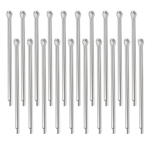 مجموعة متنوعة من 20 قطعة من دبابيس كوتر، دبابيس شعر مطلية بالزنك XBDZR، مشابك تثبيت لجزازات العشب ومعدات البستنة (M2.5x40 مم) in Kuwait