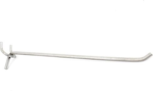 VICTORY DISPLAY & STORE FIXTURE MFG Made-in-USA 1/4-inch Thick Wire 10-inch Long Extra Heavy Grade Pegboard Hooks, Rust-Resistant and Corrosion-Resistant (25) in Kuwait