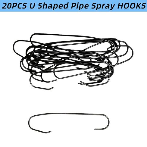 20PCS U Shaped Pipe Spray Hooks,3.2 Inches Long with Powder Coating, 0.062'' Wire for Hollow Tube Hanging in Powder Coating and Spray Painting Hooks DIY Drying Rack Industrial Use in Kuwait