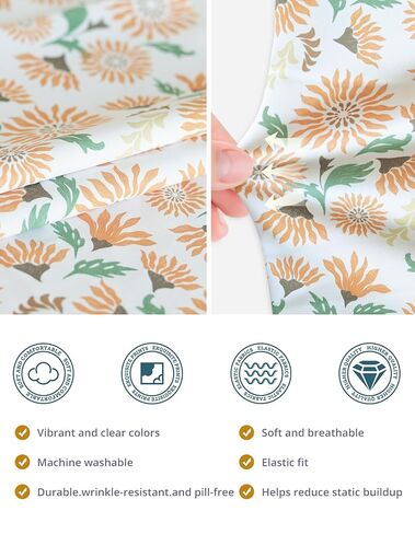 Floral Scrub Caps for Women and Men with Buttons, Yellow European Style Working Hat, Adjustable Head Cover for Long or Short Hair in Saudi Arabia