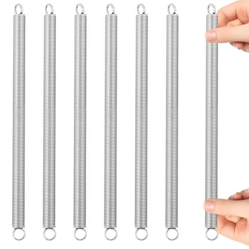 6 Pcs Screen Door Spring, 3/8" x 6-1/2", 0.047" Extended Spring Dual Hook Construction Tension Springs for Machinery Construction Industrial in Saudi Arabia